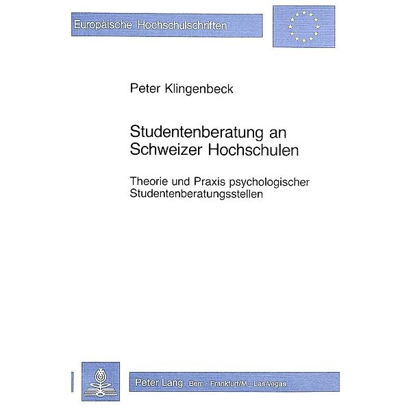 Studentenberatung an Schweizer Hochschulen, Peter Klingenbeck