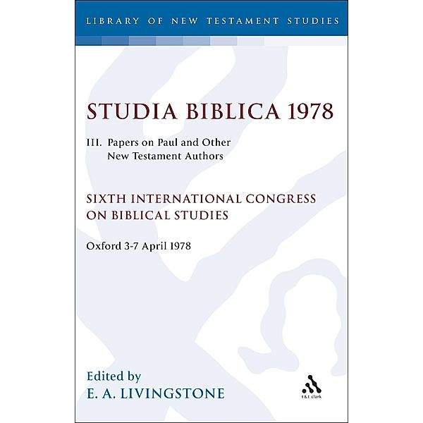 Studia Biblica 1978. III