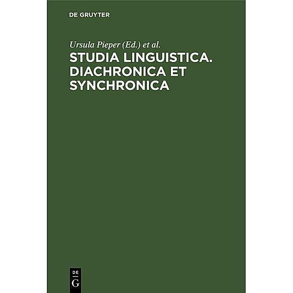 Studia Linguistica. Diachronica et Synchronica