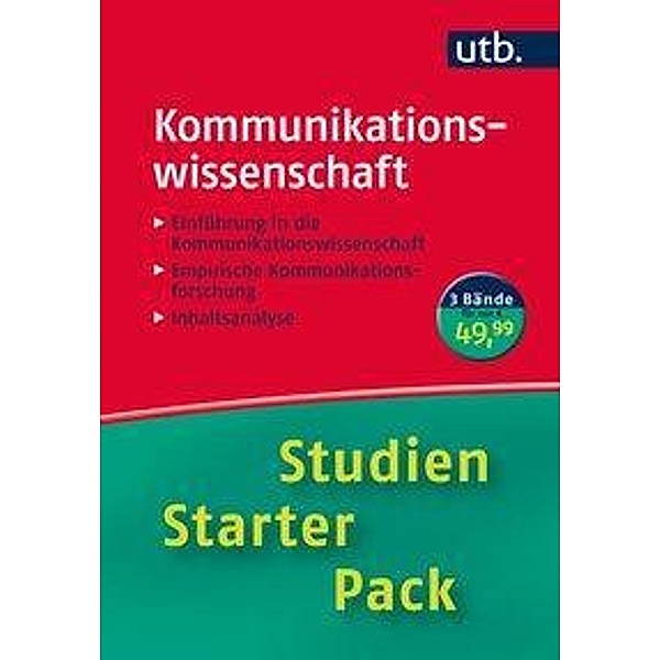 Studien-Starter-Pack Kommunikationswissenschaft, Klaus Beck, Bertram Scheufele, Ines Engelmann, Patrick Rössler