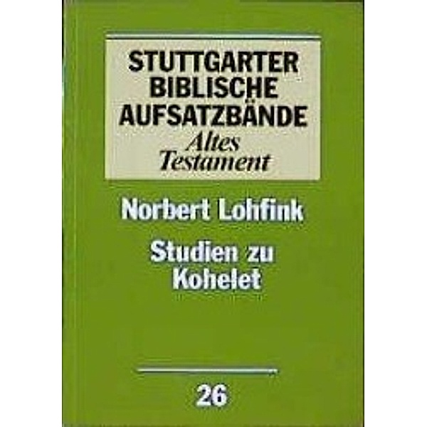 Studien zu Kohelet, Norbert Lohfink