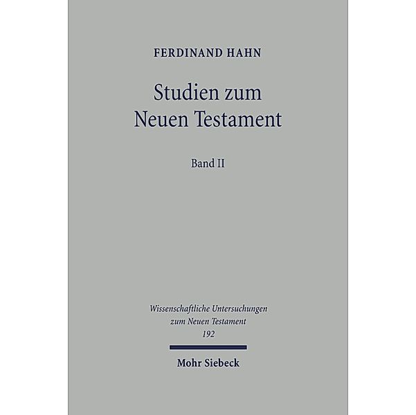 Studien zum Neuen Testament, Ferdinand Hahn