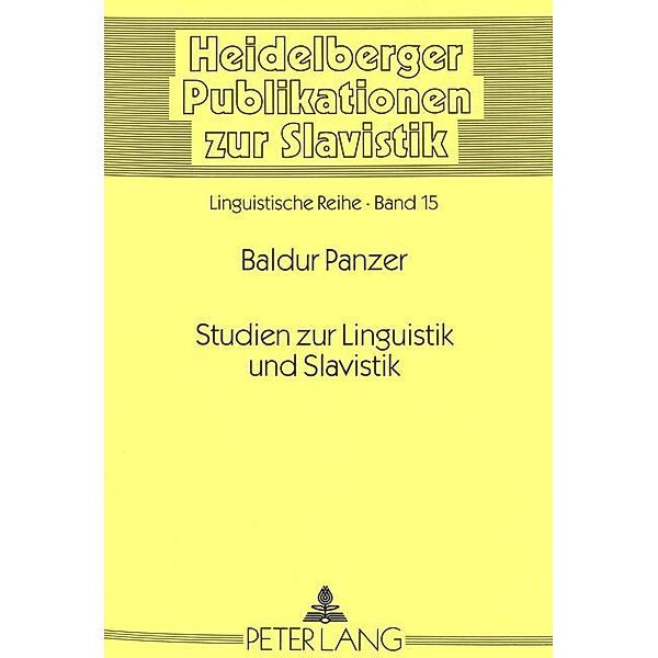 Studien zum slavischen Verbum