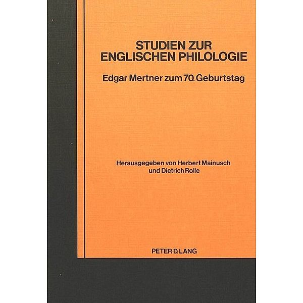 Studien zur englischen Philologie