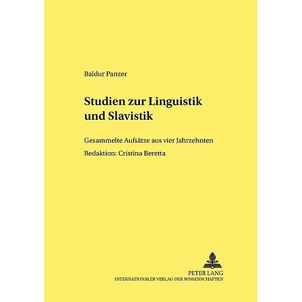 Studien zur Linguistik und Slavistik, Baldur Panzer