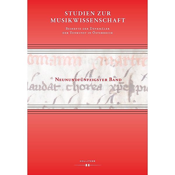 Studien zur Musikwissenschaft - Beihefte der Denkmäler der Tonkunst in Österreich. Band 59 / Studien zur Musikwissenschaft