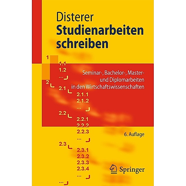 Studienarbeiten schreiben / Springer-Lehrbuch, Georg Disterer
