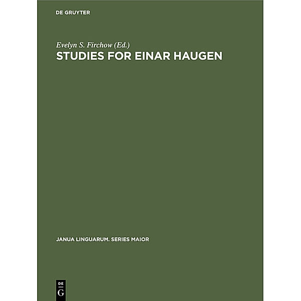 Studies for Einar Haugen