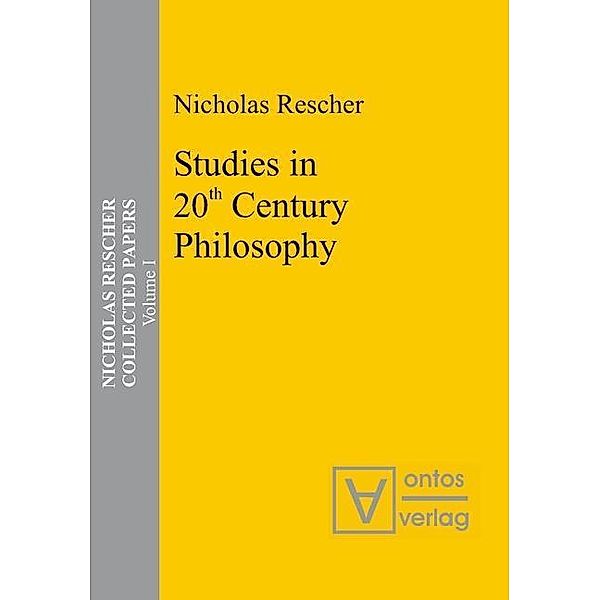 Studies in 20th Century Philosophy, Nicholas Rescher