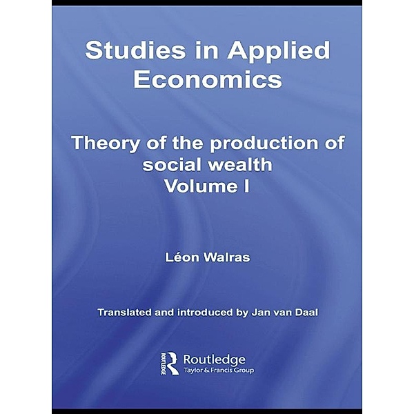 Studies in Applied Economics, Léon Walras