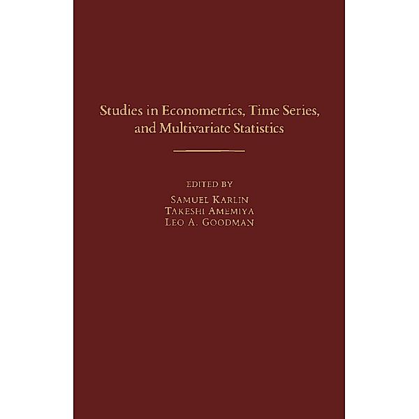 Studies in Econometrics, Time Series, and Multivariate Statistics