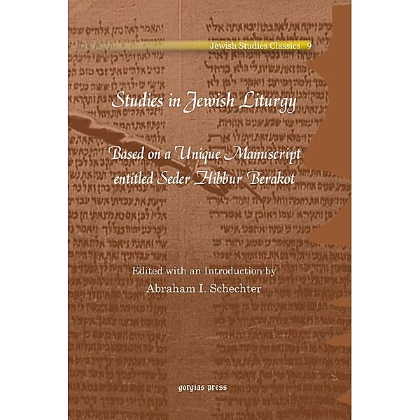 Studies in Jewish Liturgy