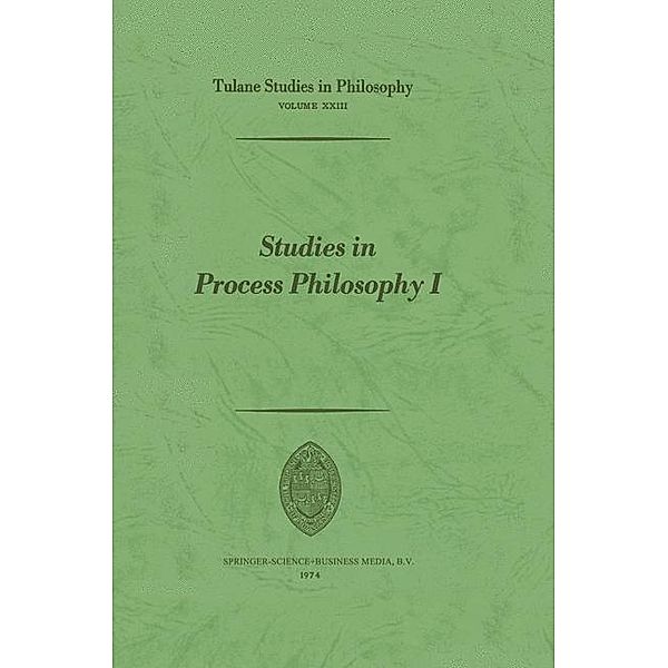 Studies in Process Philosophy I, Robert C. Whittemore