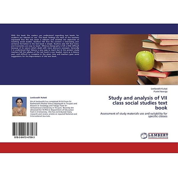 Study and analysis of VII class social studies text book, Leelavathi Kukati, Purini Neeraja