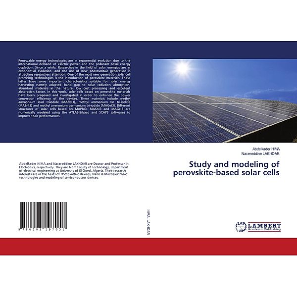 Study and modeling of perovskite-based solar cells, Abdelkader HIMA, Nacereddine Lakhdar