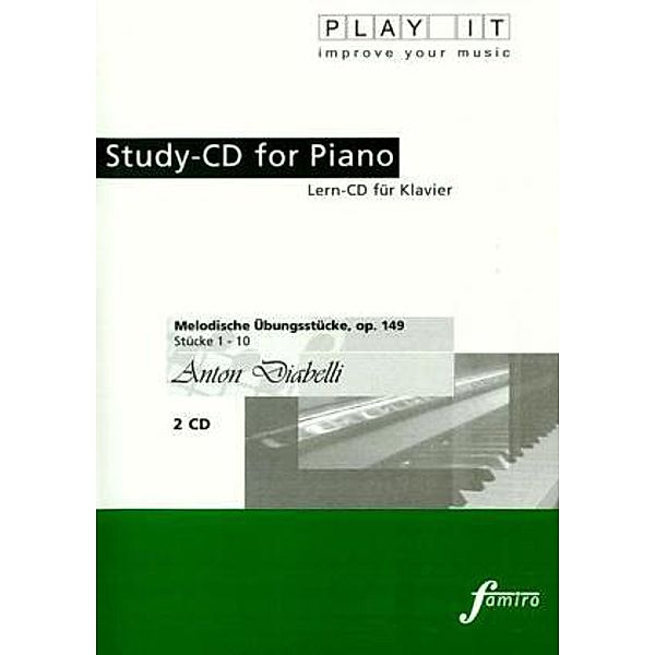 Study-Cd Piano - Melodische Übungsstücke,Op. 149, Anton Diabelli