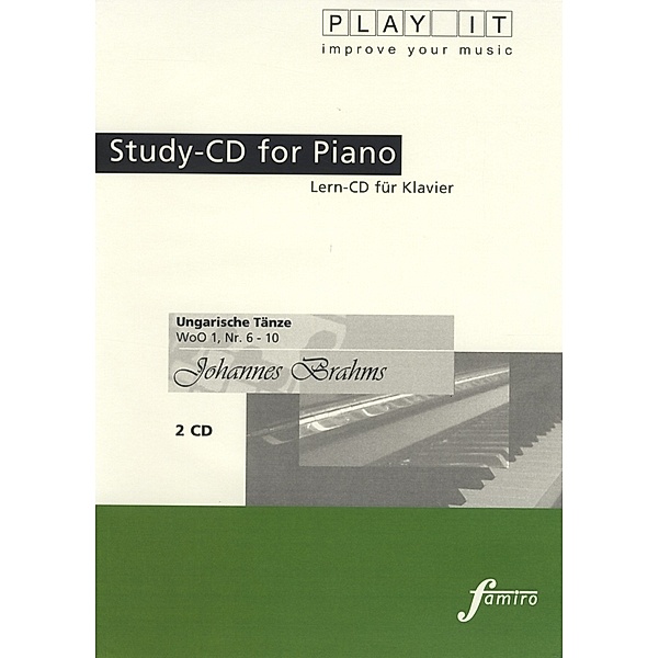 Study-Cd Piano - Ungarische Tänze,Woo 1,Nr 6-10, Denette Whitter