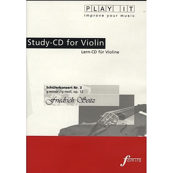 Study-Cd Violin -Schüler-Konzert Nr.3,Op.12,G-Moll, Diverse Interpreten