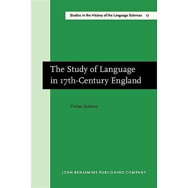 Study of Language in 17th-Century England, Vivian Salmon