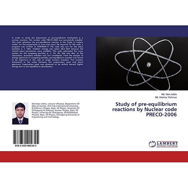 Study of pre-equilibrium reactions by Nuclear code PRECO-2006, Md. Main Uddin, Md. Mashiur Rahman