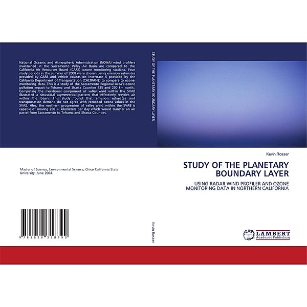 STUDY OF THE PLANETARY BOUNDARY LAYER, Kevin Rosser