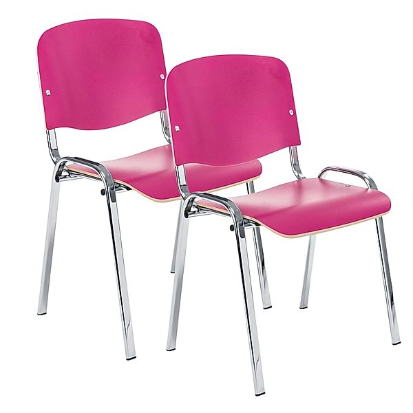 Stuhl Marco 2er Set (Farbe: Fuchsia)