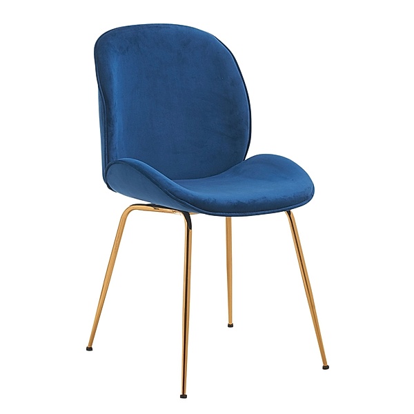 Stuhl Velvet (Farbe: Blau)