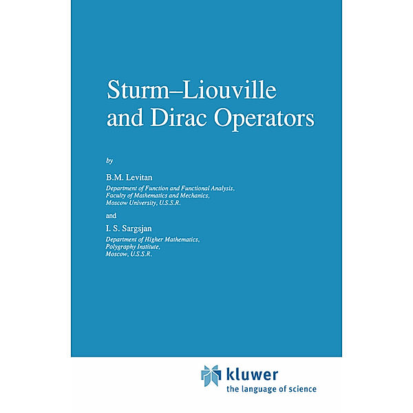 Sturm-Liouville and Dirac Operators, Levitan, I. S. Sargsjan