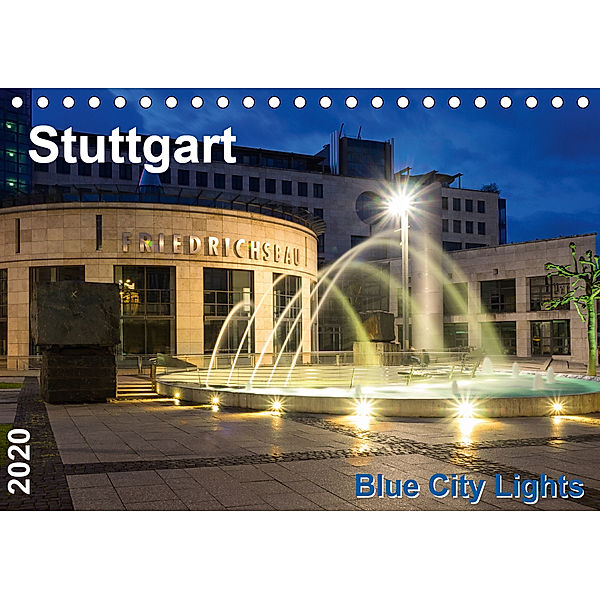 Stuttgart - Blue City Lights (Tischkalender 2020 DIN A5 quer), Thomas Seethaler