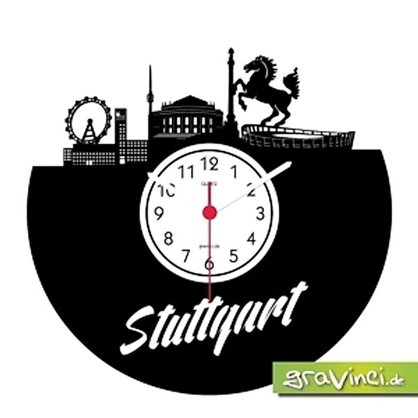 Stuttgart Fan-Sport Fußball Deutschland, Vinyl Schallplattenuhr