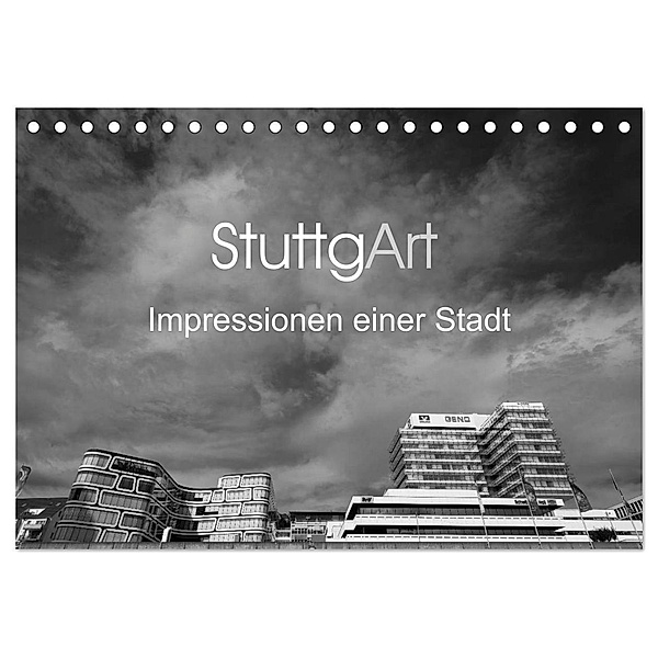 StuttgArt - Impressionen einer Stadt (Tischkalender 2024 DIN A5 quer), CALVENDO Monatskalender, Andy Ridder