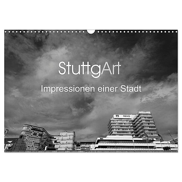 StuttgArt - Impressionen einer Stadt (Wandkalender 2024 DIN A3 quer), CALVENDO Monatskalender, Andy Ridder