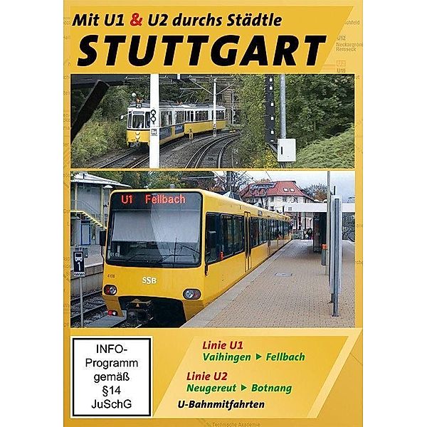 Stuttgart - Mit U1 & U2 durchs Städtle,1 DVD