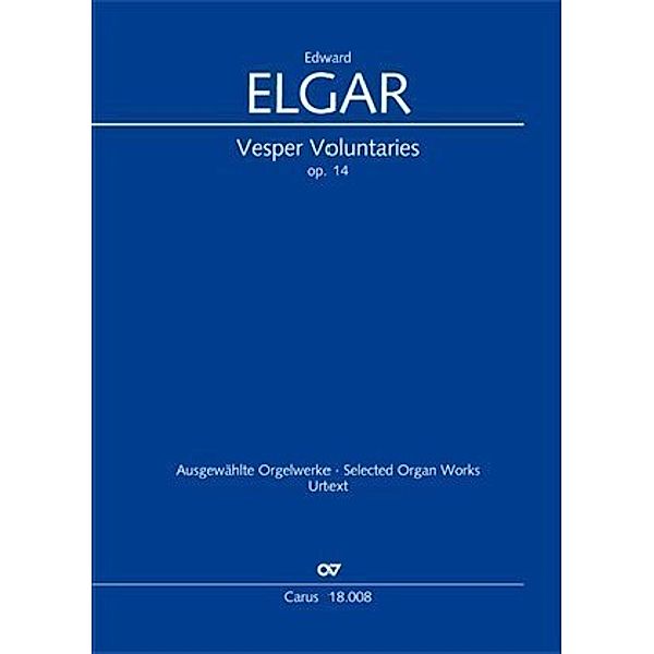 Stuttgarter Ausgaben (Urtext) / Vesper Voluntaries, für Orgel, Partitur, Edward Elgar