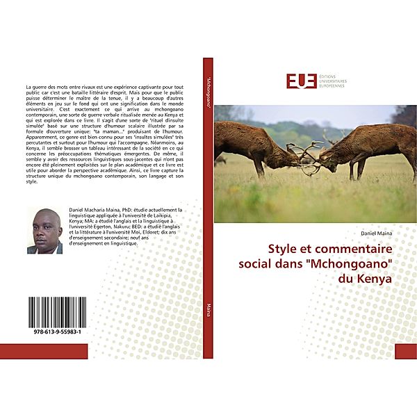 Style et commentaire social dans Mchongoano du Kenya, Daniel Maina