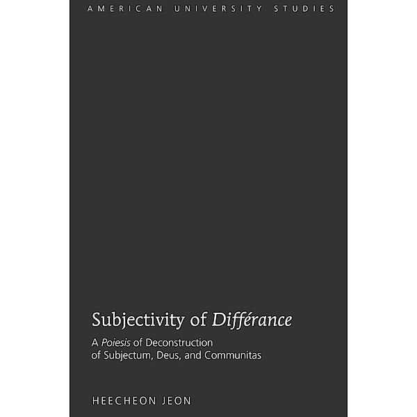Subjectivity of Différance, Heecheon Jeon