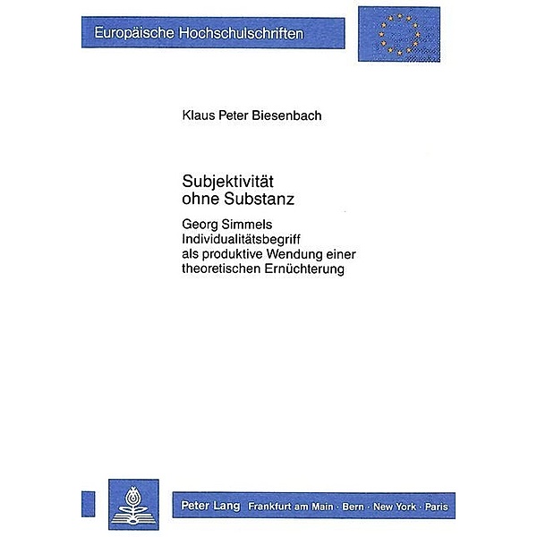 Subjektivität ohne Substanz, Klaus Peter Biesenbach