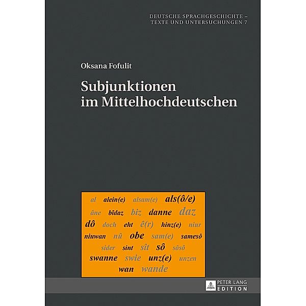 Subjunktionen im Mittelhochdeutschen, Fofulit Oksana Fofulit