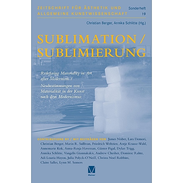 Sublimation/Sublimierung / Zeitschrift für Ästhetik und Allgemeine Kunstwissenschaft, Sonderhefte Bd.19
