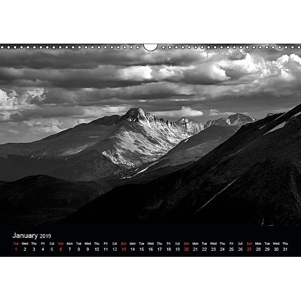 Sublime Colorado In Shades of Grey (Wall Calendar 2019 DIN A3 Landscape), Robert Meyers-Lussier