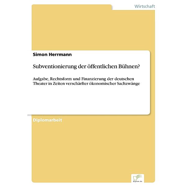 Subventionierung der öffentlichen Bühnen?, Simon Herrmann