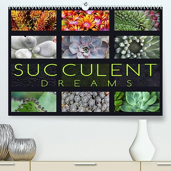 Succulent Dreams (Premium, hochwertiger DIN A2 Wandkalender 2023, Kunstdruck in Hochglanz), Martina Cross