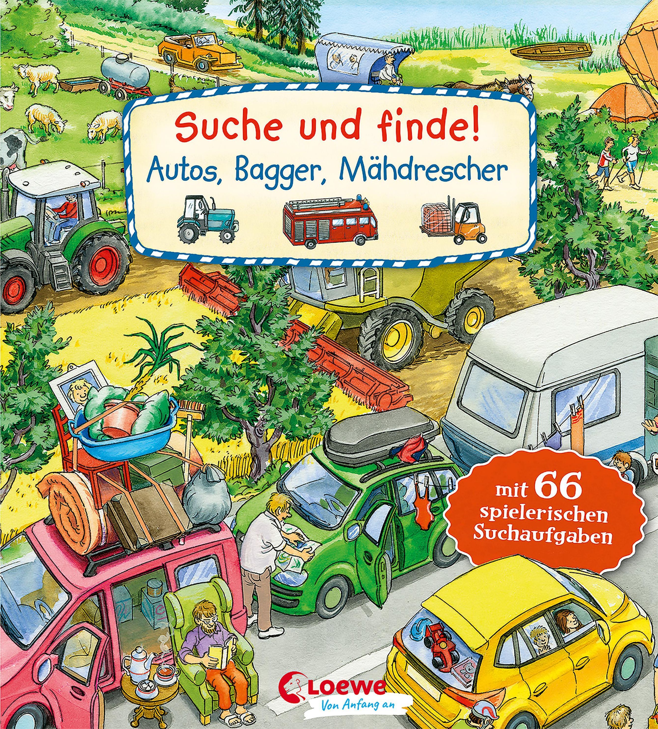 Suche und finde! - Autos, Bagger, Mähdrescher Buch versandkostenfrei bei  Weltbild.de bestellen