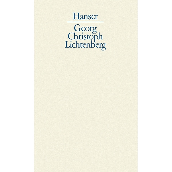 Sudelbücher.Tl.1, Georg Christoph Lichtenberg