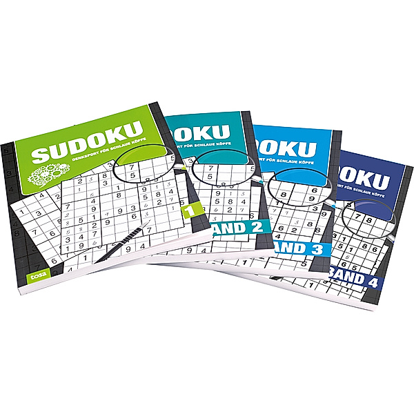 Sudoku - Band 1-4 Grossdruck - 4er Pack, 4 Teile
