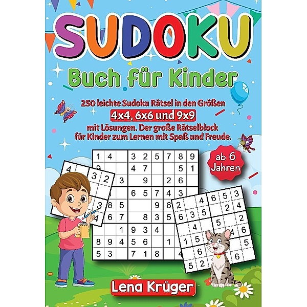 Sudoku Buch für Kinder ab 6 Jahren, Lena Krüger