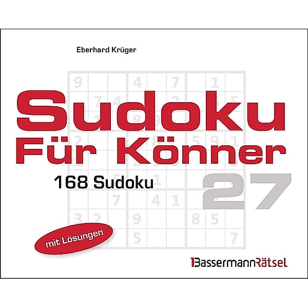 Sudoku für Könner 27 (5 Exemplare à 2,99 EUR), Eberhard Krüger