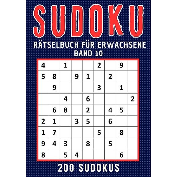 Sudoku Rätselbuch für erwachsene - Band 10, Rätselly Verlag