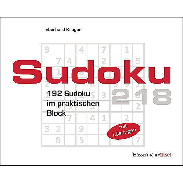 Sudokublock 218 (5 Exemplare à 2,99 EUR), Eberhard Krüger