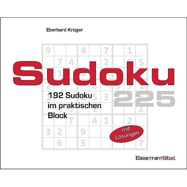 Sudokublock 225 (5 Exemplare à 2,99 EUR), Eberhard Krüger